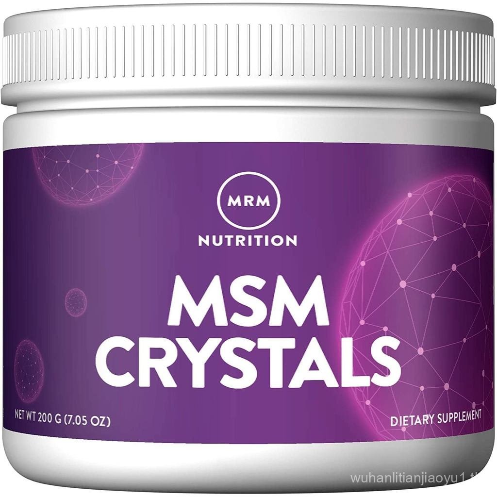 MRM MSM Crystals - For Women & Men - Pure Biomailable Sulfur Powder อาหารเสริมสําหรับผม, ผิวและเล็บ, แป้ง Methylsulfonylmethane, มังสวิรัติ & Non