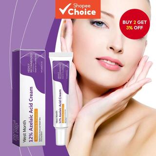 West Month 12% Azelaic Acid Cream Nicotinamide & Vitamin C Gentle Skin Refining Daily Comfort Use Lightweight Hydrating Care Formula Moisturizer For Oily Skin And Acne Prone Acne Treatment