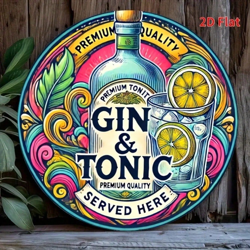 HELLOYOUNG Gin Tonic Canvas Art Print Bar Wall Decor ของขวัญบ้านเครื่องดื่มโปสเตอร์สําหรับห้องครัวห้