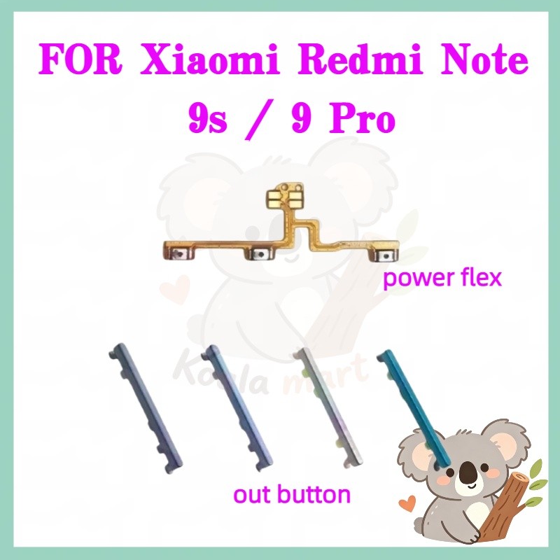ปุ่มสวิตช์นอก ปุ่มเปิดปิด ปุ่มเปิดเสียง สําหรับ Xiaomi Redmi 8 / 8A