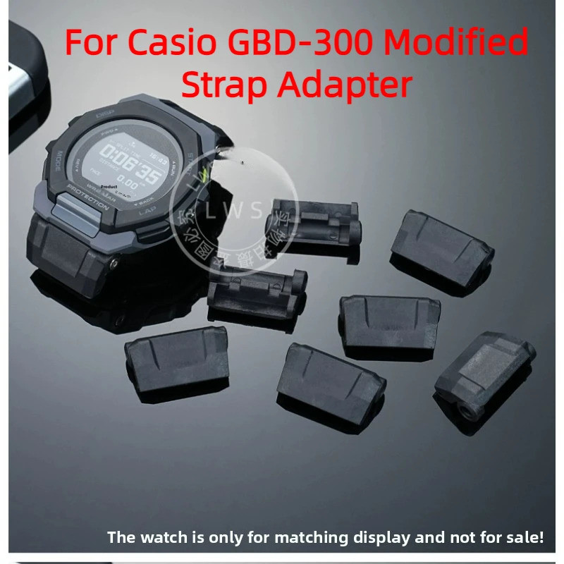 สําหรับ Casio G-SHOCK GBD-300 GBD 300 อะแดปเตอร์ดัดแปลง GBD300 Connector สายยางหนังแท้แปลงนาฬิกาอุปก