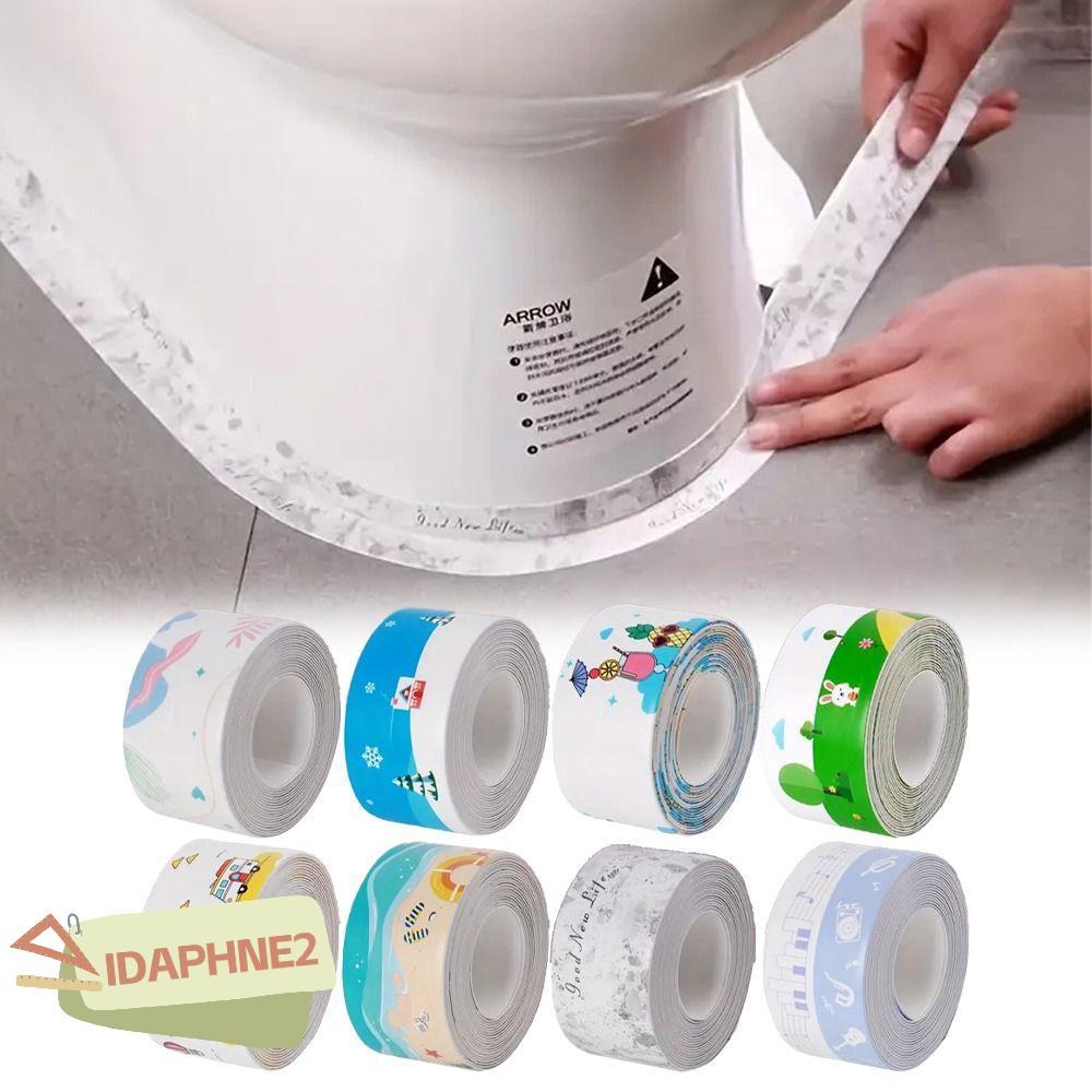 IDAPHNE2 ตะเข็บเทปกาว, Anti-Mildew เทปกาวกันน้ํา, Professional 3.2 M/ม้วนกาว PVC Shower Tile Sealer 
