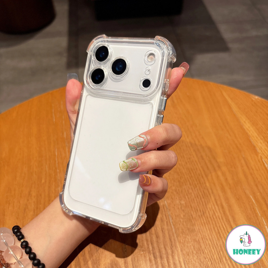 กันกระแทกโปร่งใสเคสโทรศัพท์สําหรับ IPhone 17 16 15 14 12 13 11 Pro Max Air Plus Xs XR 7 8Plus 17 Promax Anti-drop ฝาครอบกันชน