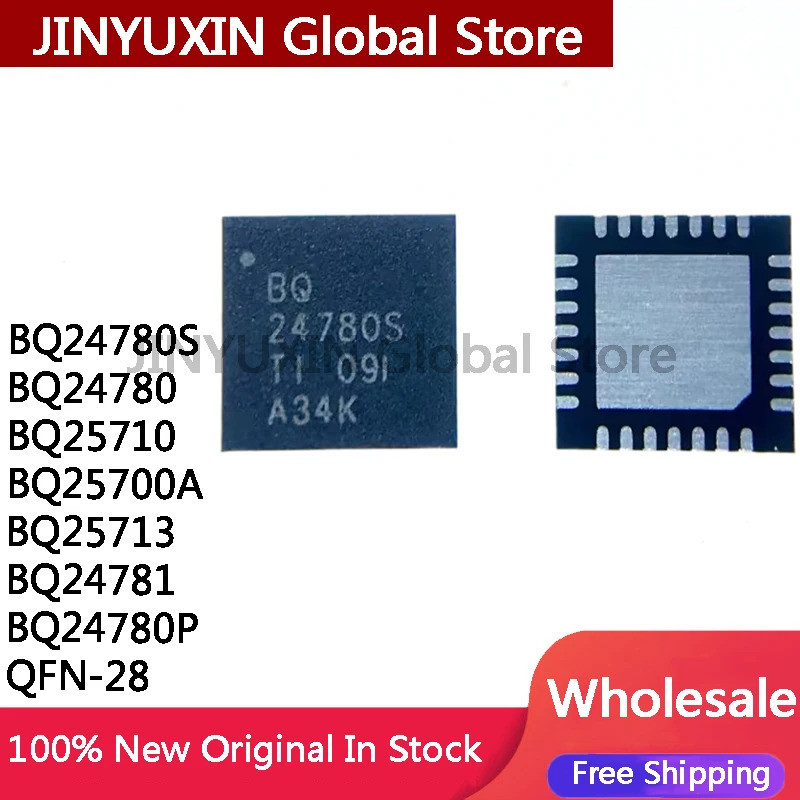 5 ชิ้น BQ24780S BQ24780 BQ25710 BQ25700A BQ2571 BQ24781 BQ24780P QFN-28 IC ในสต็อกขายส่ง