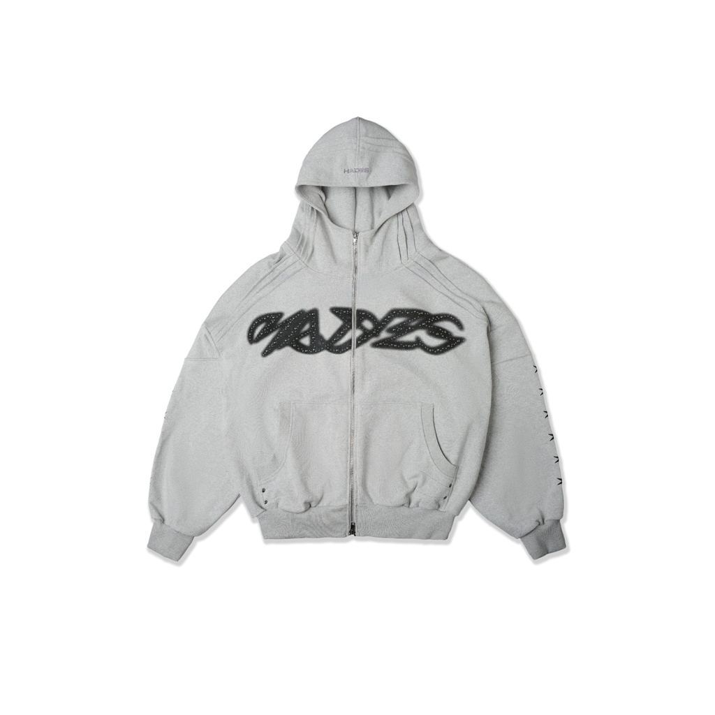 HADES VOID DRIFTER ZIP HOODIE (GREY)