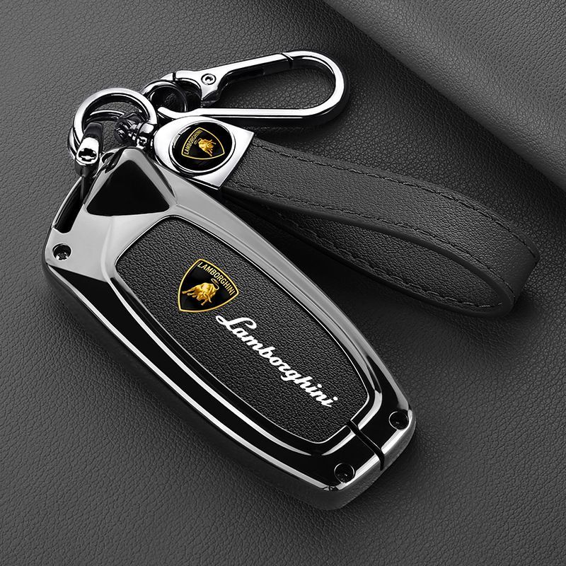เหมาะสําหรับ 2025 Lamborghini ฝาครอบกุญแจ Big Cow Shell ลูกวัวหัวเข็มขัด Urus กีฬารถรีโมทคอนโทรลกระเป๋ากุญแจโลหะ 26.31