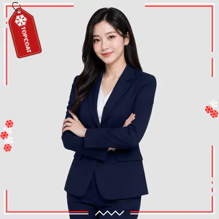 เสื้อสูทผู้หญิง (Smart Fit) สีดำแนวทางการ เข้ารูป ใส่ทำงาน
