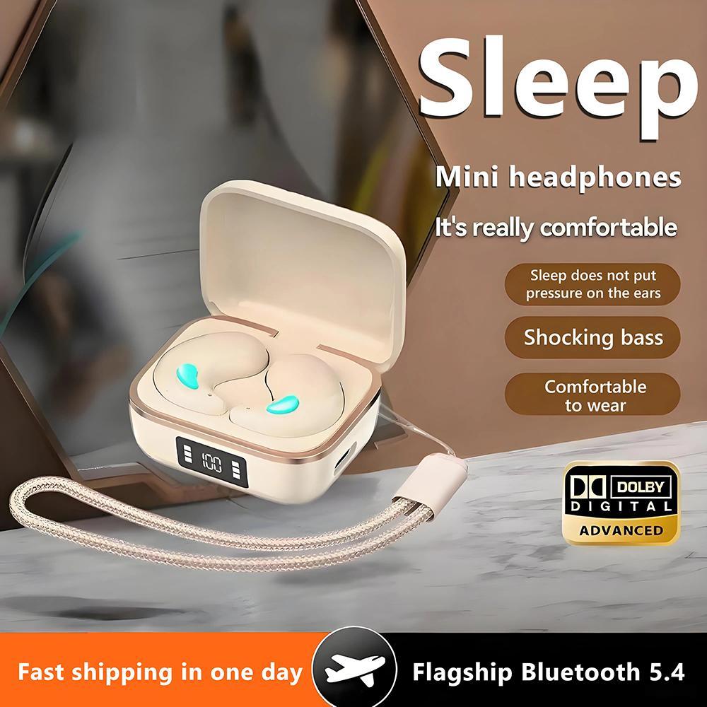 หูฟังสเตอริโอแบบไม่เห็นภาพ ทนน้ำได้ IPX5 คุณภาพเสียงบัส HIFI ไร้สาย บลูทูธ 5.3 พร้อมไมโครโฟน