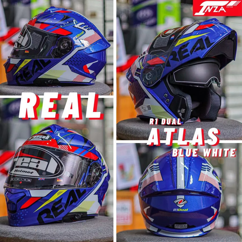 หมวกกันน็อคเปิดคาง REAL HELMETS ATLAS แว่นด้านใน 2 ชั้น สปอร์ตทัวร์ริ่ง ปี2026 ใหม่ล่าสุด thumbnail 6