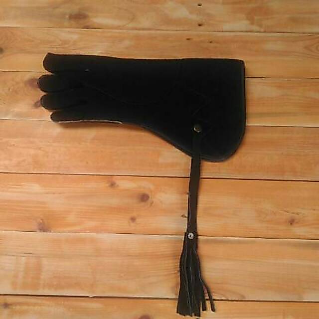 FALCONRY GLOVE / ถุงมือสําหรับ EAGLE, SLAP, OWL, หนัง GARUT ของแท้