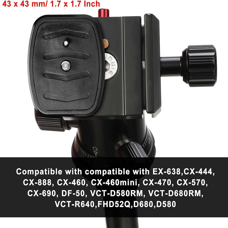 การถ่ายภาพ Velbon Admiralty Quick Release Board QB-4W เหมาะสําหรับ FHD-52Q EX-638 CX-888 CX-460
