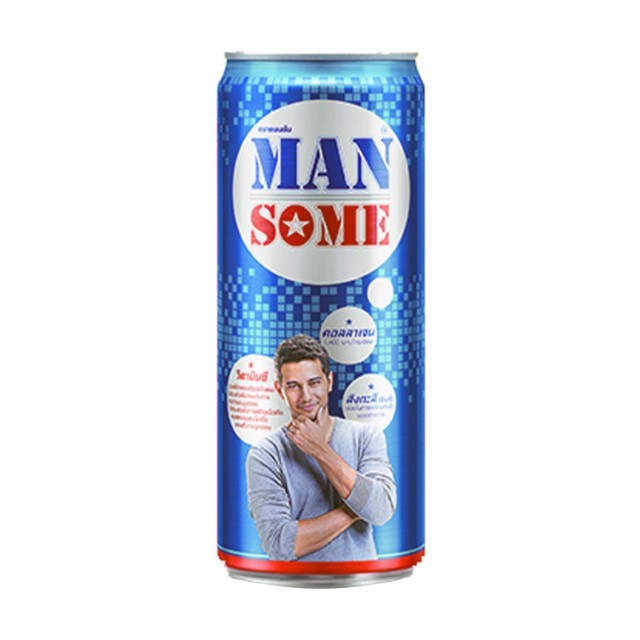 แมนซัม เครื่องดื่มผสมคอลลาเจน Mansome Collagen Drink 325ml.
