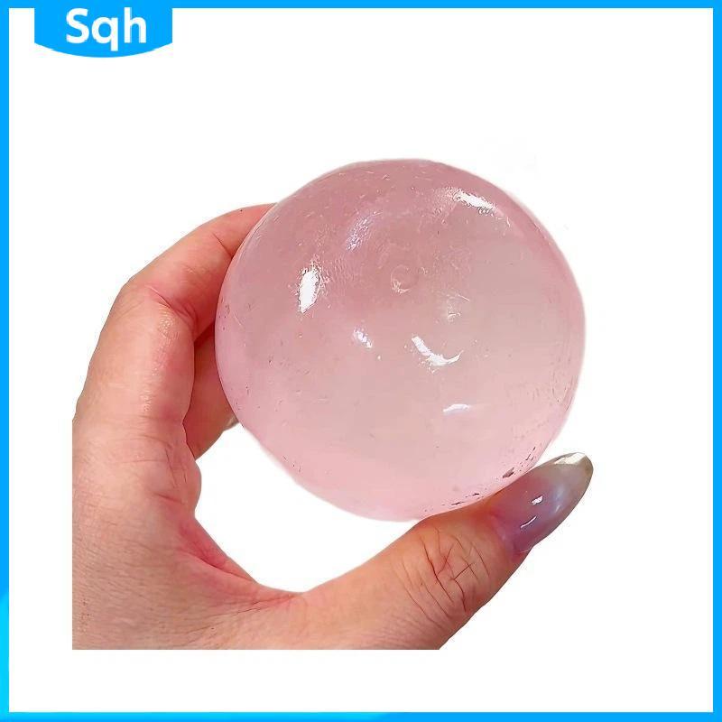 Bri Maltose Squishy รอบของเล่นน่ารัก Mochi Anti Stress Fidget ของเล่นนุ่มจําลองโปร่งใส Ball Qui-rebound Dpression ของเล่น ywr