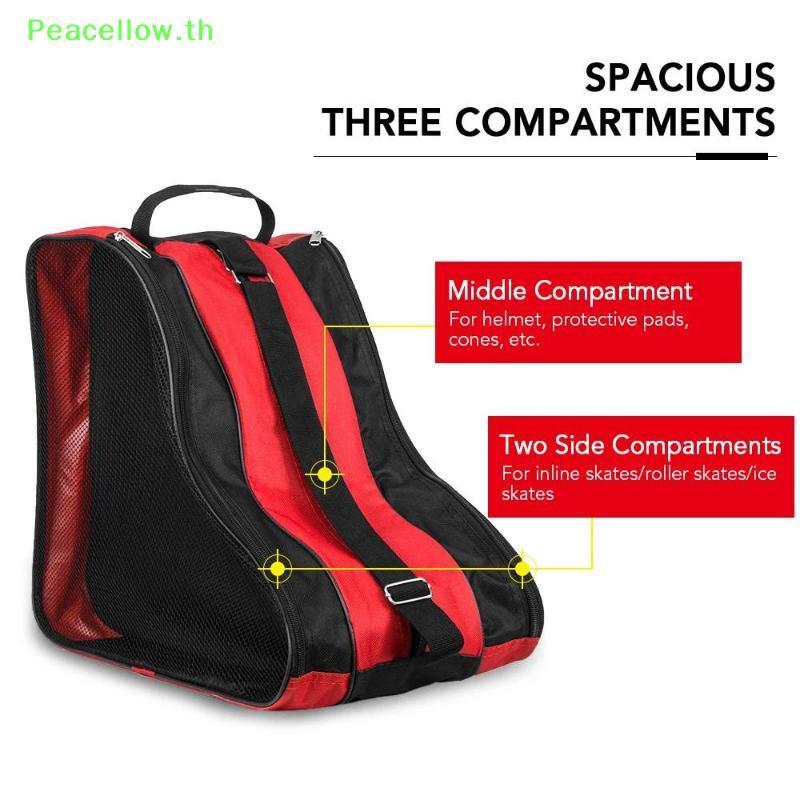 กระเป๋าสเก็ตเด็ก Peacellow พร้อมผ้าระบายอากาศ 3 ชั้น เหมาะสําหรับขนส่งเกียร์สเก็ต TH