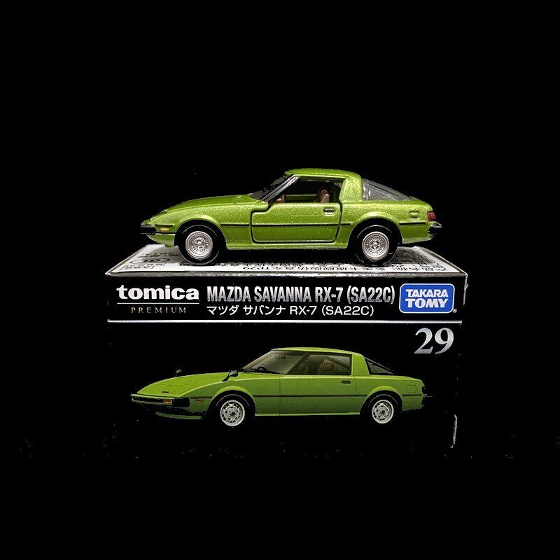Domeka Mazda rx7 sa22c โลหะผสมรถสปอร์ตขนาดเล็ก rx-7 Jumping Light Flagship รุ่นรถจําลอง tp29 กล่องสี