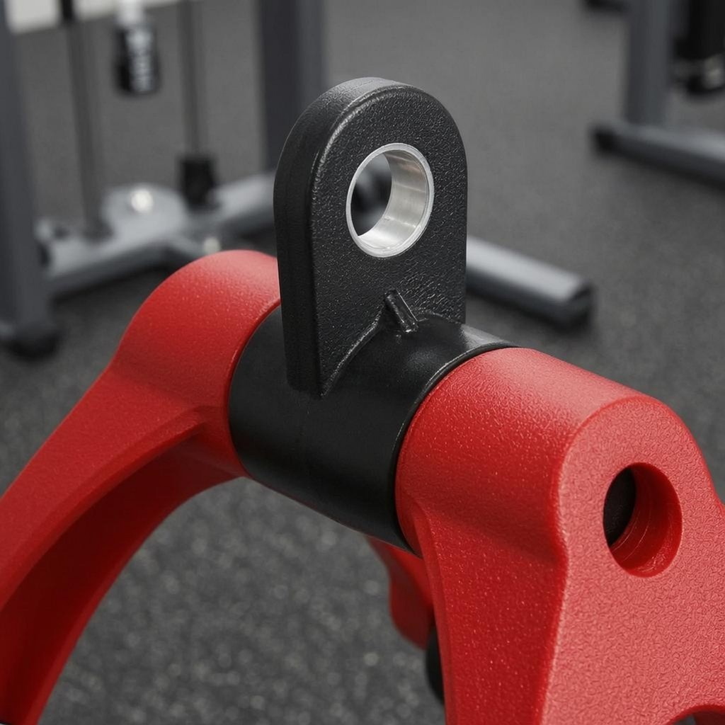 V Lat Pulldown Handle Molded พลาสติก Lat Pulldown Handle ฟิตเนสเกียร์ขั้วต่อโลหะสําหรับการออกกําลังก