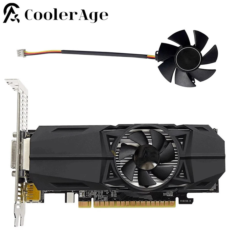 INew FS1250-S2053A GTX1050Ti GTX1050/1030/N710 การ์ดพัดลมสําหรับ Gigabyte GTX 1050 Ti 1050 1030 N710
