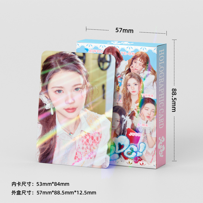 Hearts2Hearts RUDE อัลบั้ม Laser Photocard Lomo Card รูปที่ 3