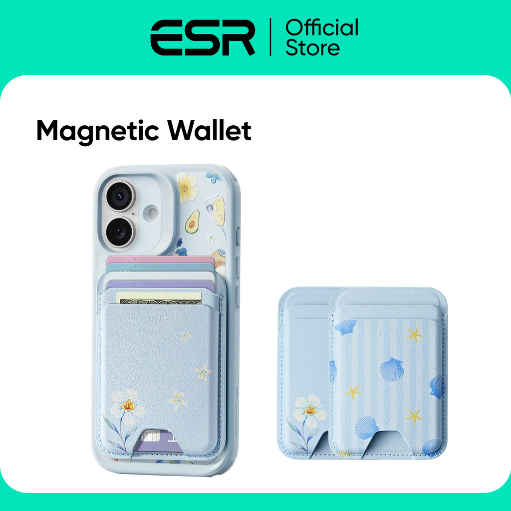 ESR ที่เก็บบัตรติดหลังมือถือ รุ่น Magnetic Wallet (Summer Collection)