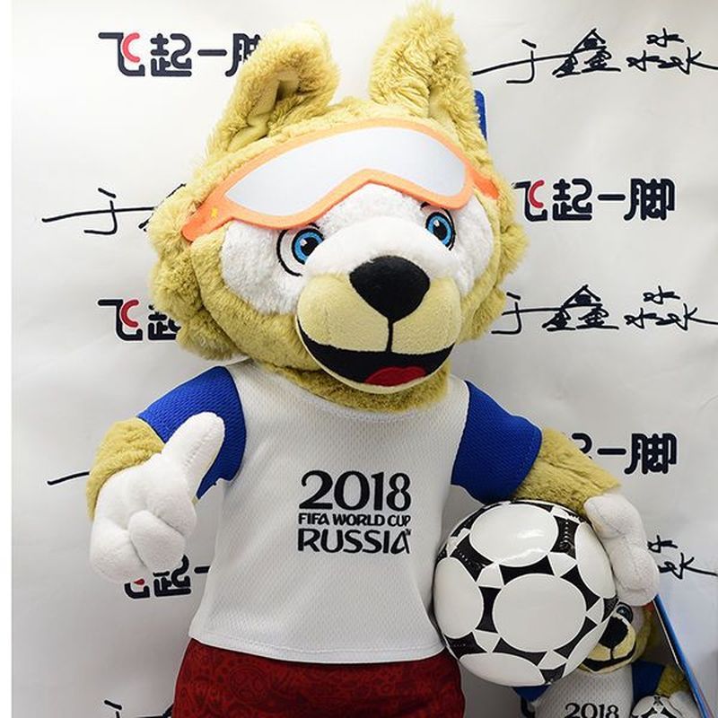 2018 รัสเซียฟุตบอลโลกอย่างเป็นทางการของแท้มาสคอตใหม่ตุ๊กตา