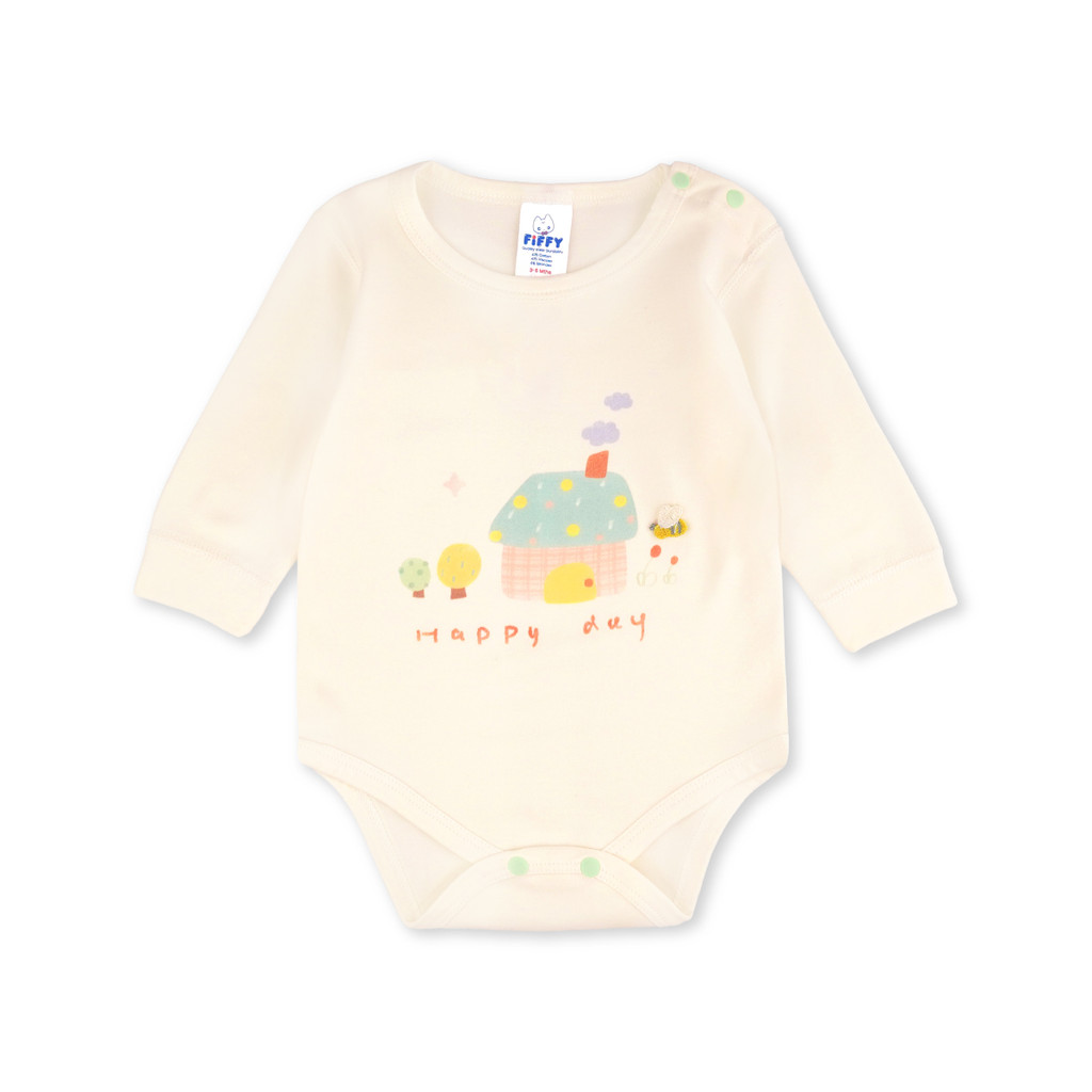 FIFFY ECO COSY NATURAL FIBER HOME SWEET HOME ROMPER BAJU BYI (1326011)