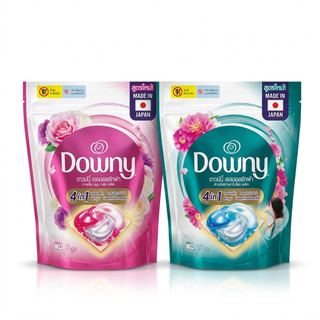 🌟🌟Downy ดาวน์นี่ เจลบอลซักผ้า 4อิน1 สะอาดลึก หอมยาวนาน ผ้านุ่ม ป้องกันผ้าเหลือง บรรจุ 13ลูก