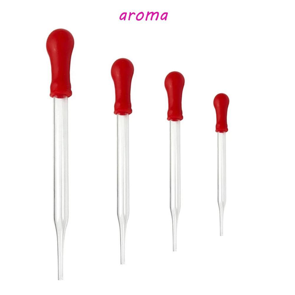 AROMA แก้ว Dropper หัวยาง อุปกรณ์การทดลองโรงเรียน ขนาด 9/10/12/15/20 ซม. Frameless เคมี Transfer