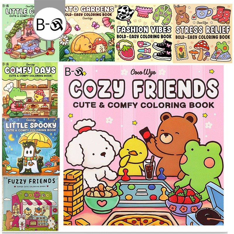 BHQ สมุดระบายสี หนังสือภาพวาดกราฟฟิตีเพื่อการศึกษา Girl Moments Doodles Book