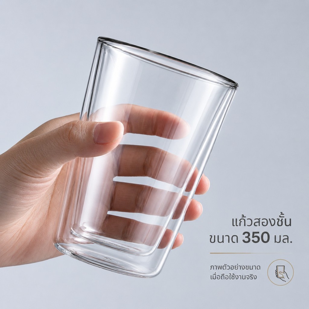 แก้ว Double Wall Glass รุ่น Tea Cup รูปที่ 3