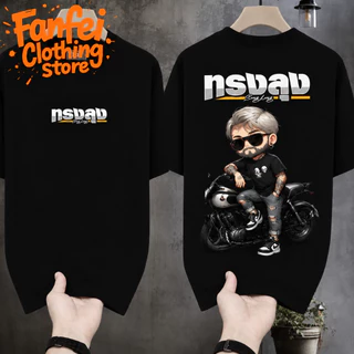 COD จัดส่งตลอด 24 ชั่วโมง Fanfei เสื้อยืดผ้ามัน สกรีนหน้า-หลัง รุ่น แก่แต่เก๋า เสื้อยืดผู้ชาย เสื้อยืดคู่รัก