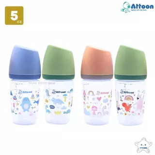 Attoon ขวดนมคอแคบ แพ็คคู่ ฝาสโลป 5 , 10 ออนซ์ พร้อมจุกไม่ดูดไม่ไหล YYUNG Kiddie Shop