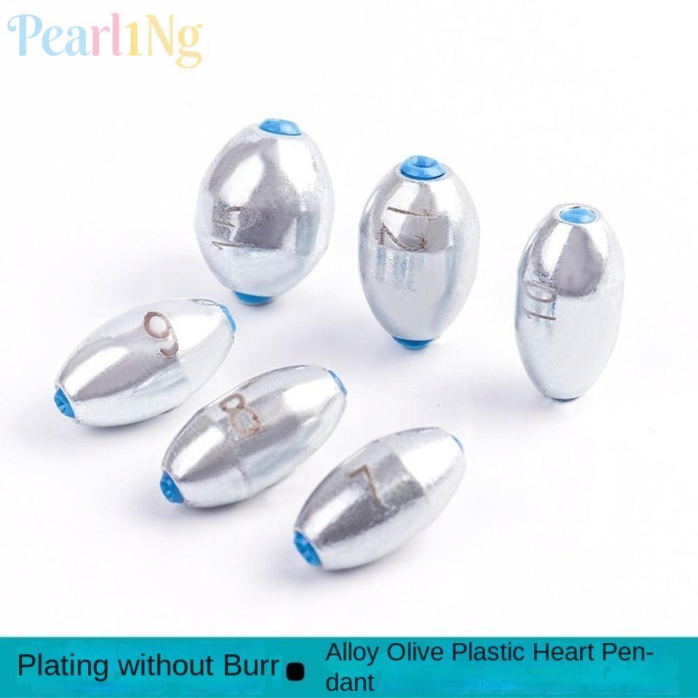PEARLTH 20pcs ตกปลา Sinkers, ตะกั่ว 3g/4g/5g/6g/7g/8g/9g/10g ตกปลาน้ําหนัก Sinker น้ําหนักปลาคาร์พตกปลาโลหะผสมคาร์บอนเหล็กวัสดุ Hollow Lure ตะกั่วน้ําหนักปลาคาร์พตกปลา
