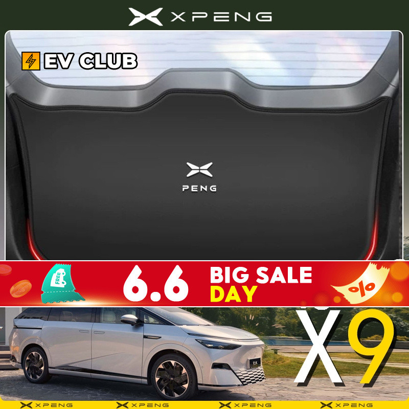 2025 xpeng X9 EV/xiaopeng accessory MPV รถ Trunk Anti-Kick Pad ด้านหลัง Tailgate Anti-Collision ฟิล์มป้องกันสวมใส่แผ่นป้องกันอุปกรณ์เสริม