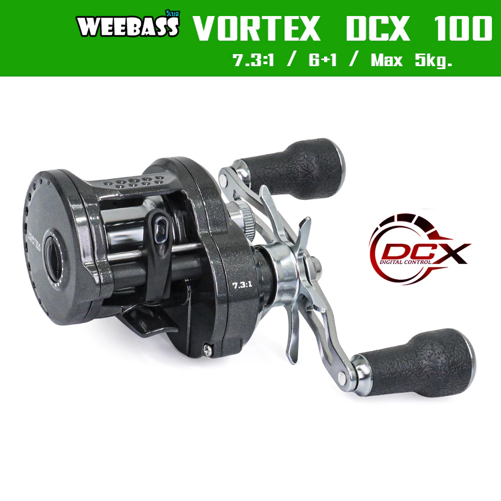 WEEBASS รอก - รุ่น VORTEX DCX 100-101 รอกเบทหยดน้ำ รอกเบทกลม