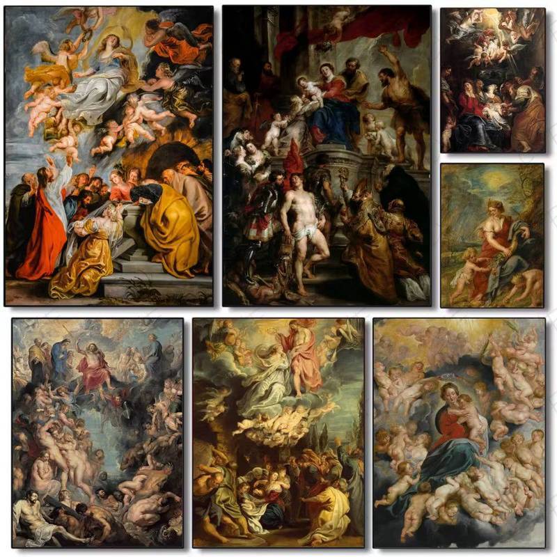 Peter Paul Rubens Baroque ภาพวาดผ้าใบ Art Renaissance Wall Art สําหรับตกแต่งบ้าน