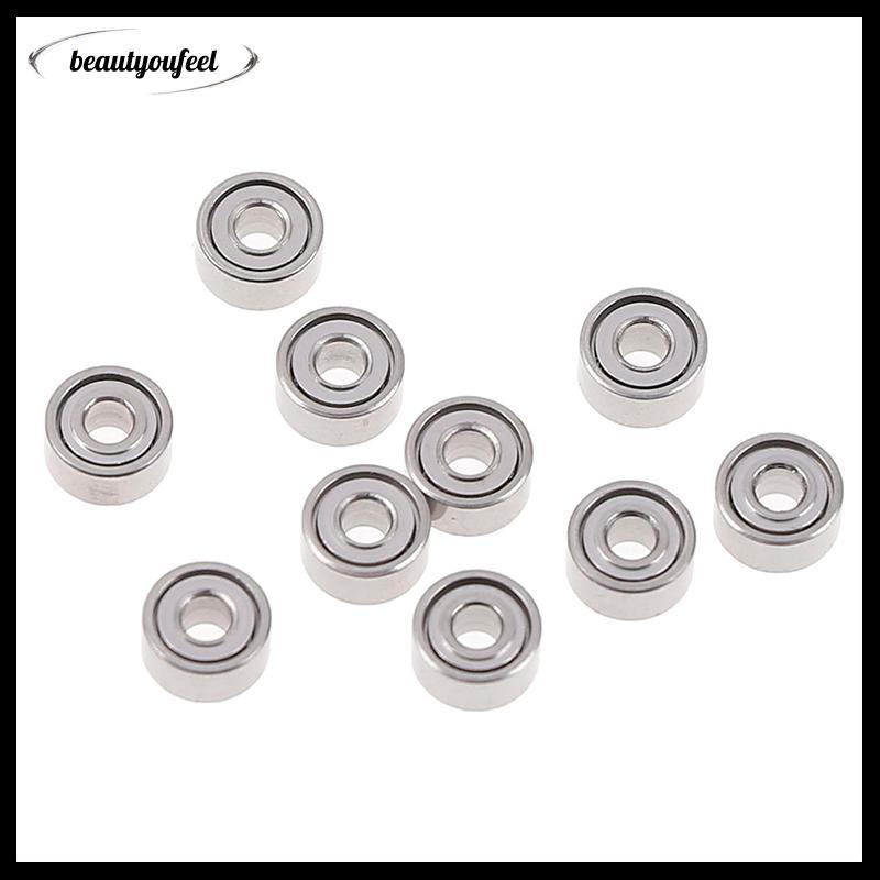 [Beautyoufeel] 10 ชิ้น 681XZZ 1.5x4x2 มิลลิเมตรเปิดแบริ่งขนาดเล็ก ball mini hand bearing spinner