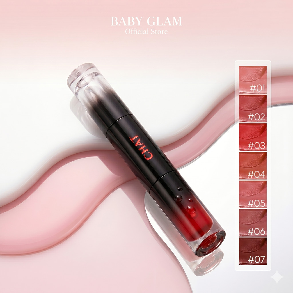 [ส่งทันที] ลิปแมทกระจกน้องฉัตร CHAT Pro Matte & Glossy Lock Liquid Lip