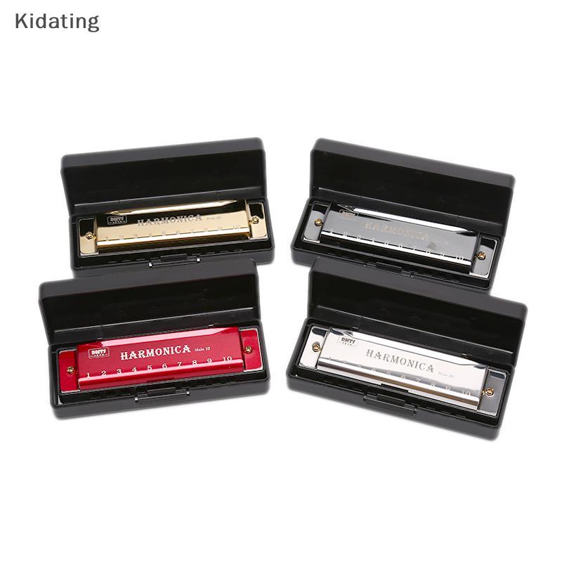 Kidating 10 Hole Harmonica Mouth Organ Puzzle เครื่องดนตรีเริ่มต้นการสอนใหม่