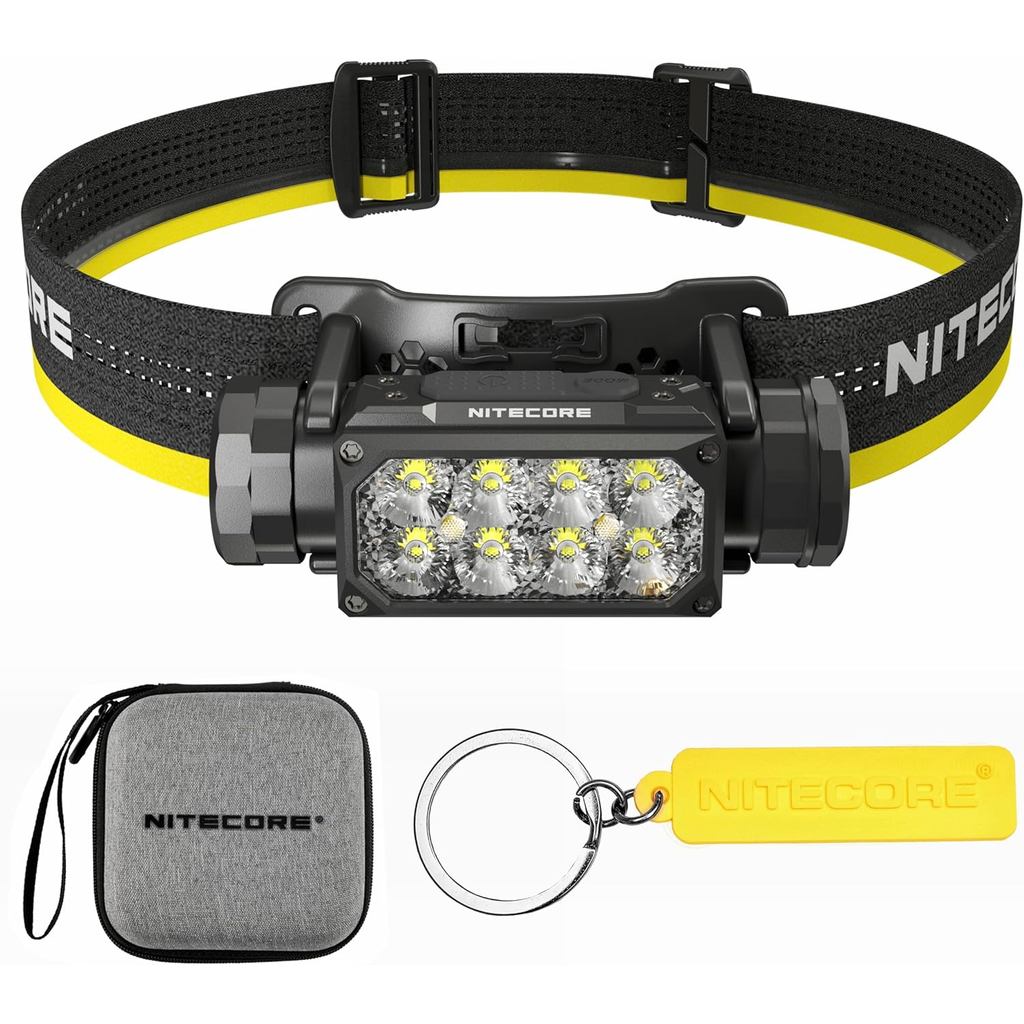 Nitecore HC65 UHE 2000 Lumen ไฟหน้าประสิทธิภาพสูง USB-C แบบชาร์จไฟได้แท็กไฟหน้า