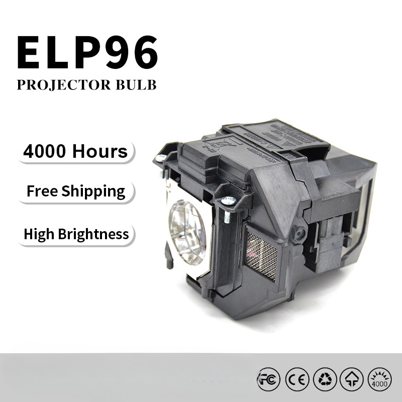ELPLP96 V13H010L96 เปลี่ยนโคมไฟโปรเจคเตอร์พร้อมที่อยู่อาศัยสําหรับ Epson EB-S41, EB-W41, EB-X41