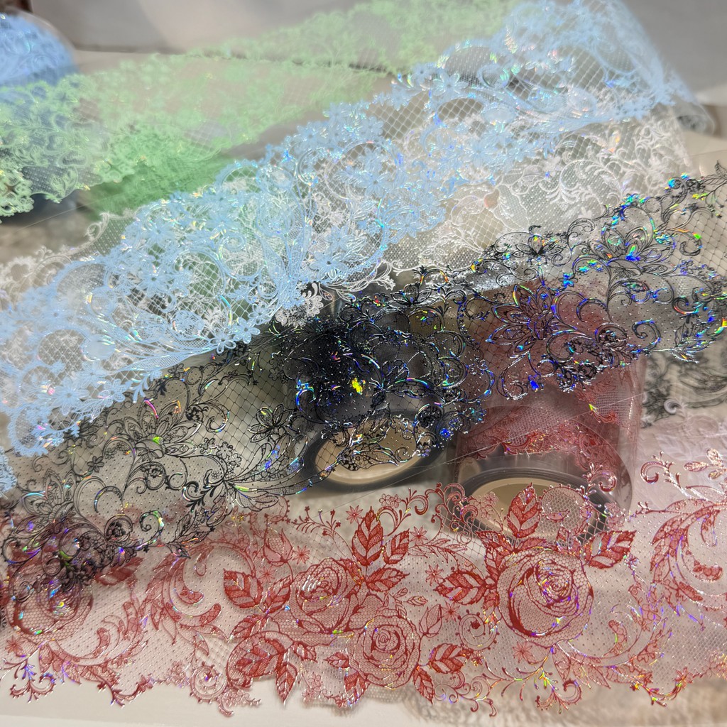 The Ninth Channel Sub-Packing Handbook Tape Lace Series Qinlan Lily Ran Cui Burning Red Ink Flowing 