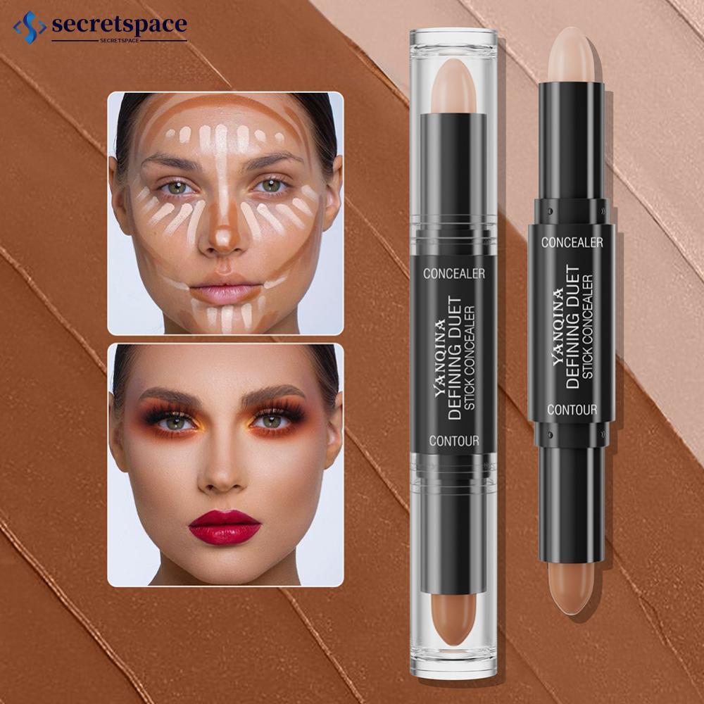 SECRETSPACE Double-Ended Highlight Shadow Cream Contour Stick กันน้ํา Full Coverage คอนซีลเลอร์ธรรมช