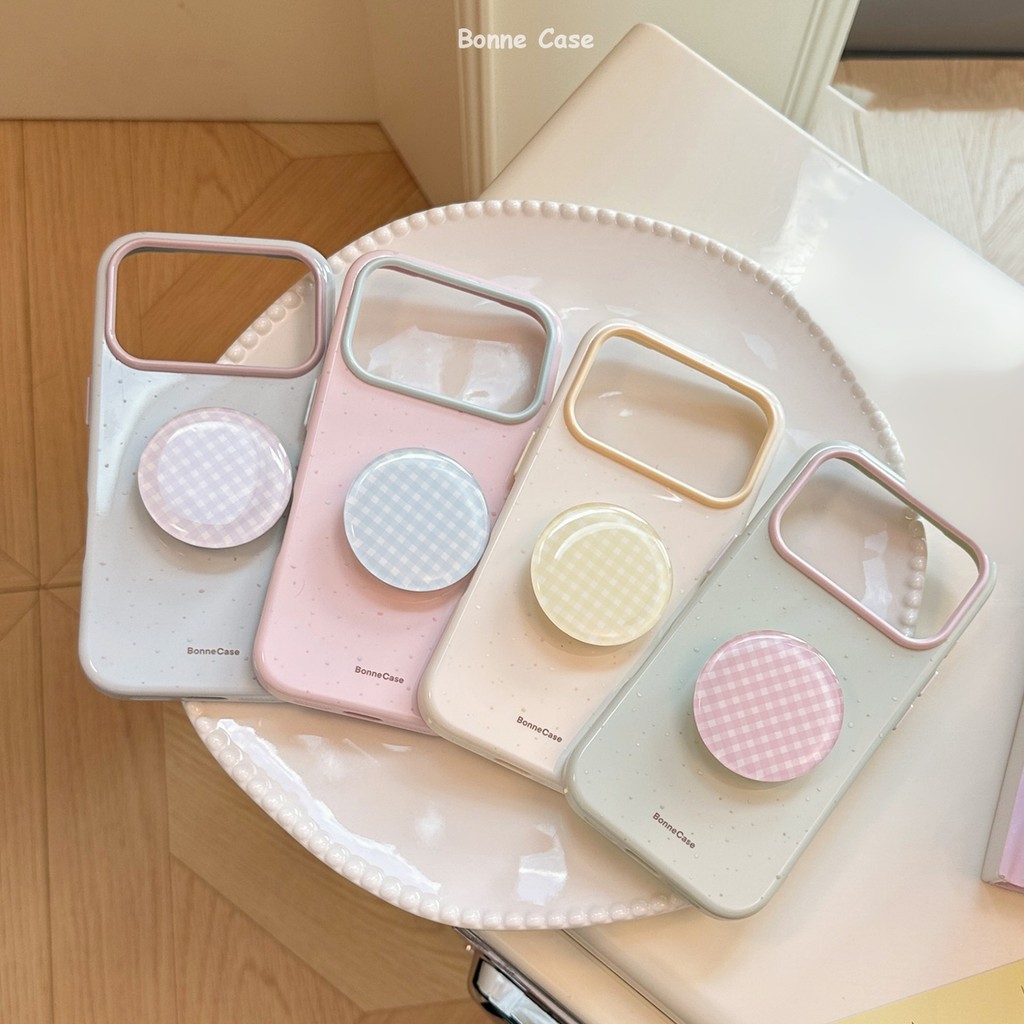 [Sheren] ins สไตล์ Contrast สีลายสก๊อตเคสโทรศัพท์เหมาะสําหรับ i17 16 15 14 13 12 11 pro max  เคสไอโฟน
