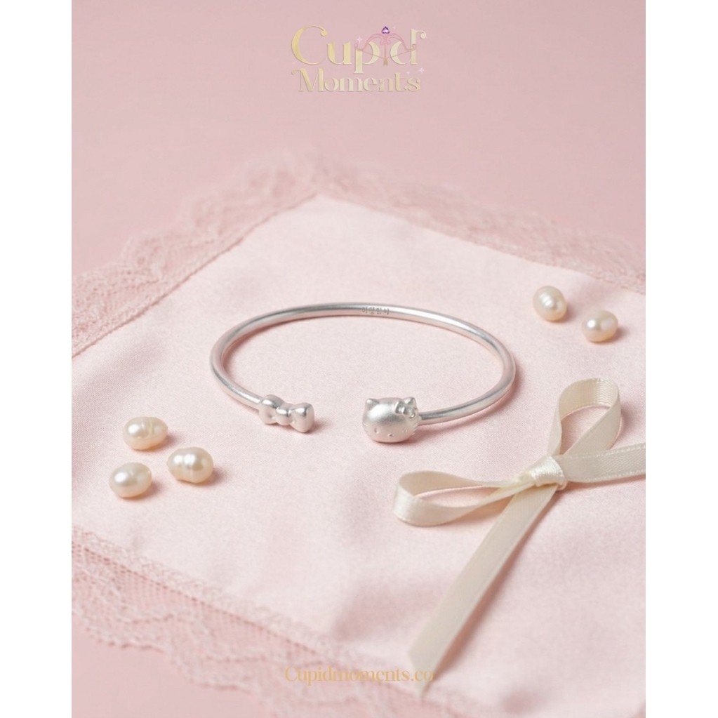 (เงินแท้ S925) Hello Kitty Fairy Bangle กำไลเฮลโลคิตตี้แฟรี่