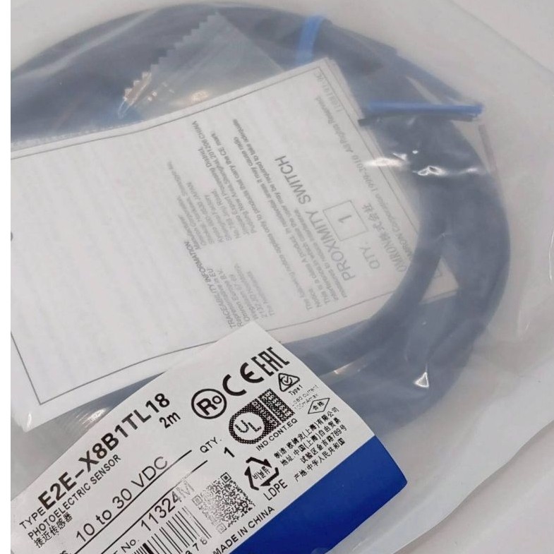 E2E-X8B1TL18 คือเซนเซอร์ตรวจจับวัตถุแบบเหนี่ยวนำ (Inductive Proximity Sensor) ในตระกูล E2E NEXT Seri