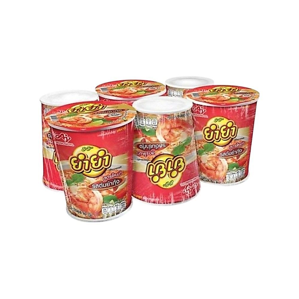 [สินค้าส่งด่วน] ยำยำคัพเต็มคำ รสต้มยำกุ้ง60กX6 YUMYUM CUPTEMTEM TOMYUMKUNG 60GX6