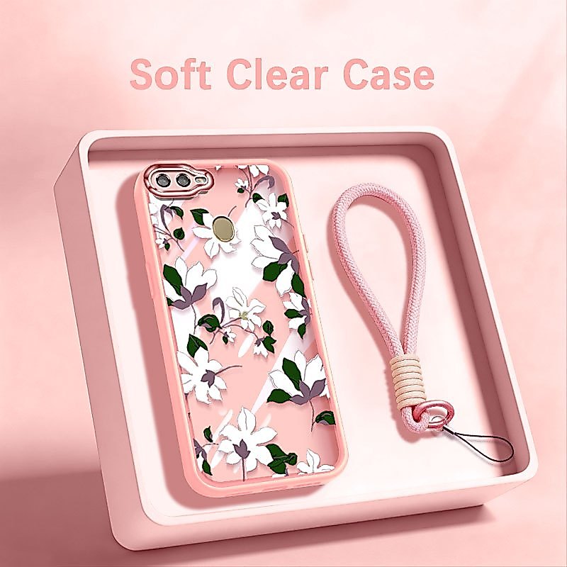 VRQR สําหรับ Oppo A5S A7 A12 A11K เต็มหน้าจอ Vine พืชกันกระแทกเคสโทรศัพท์เชือกหนา