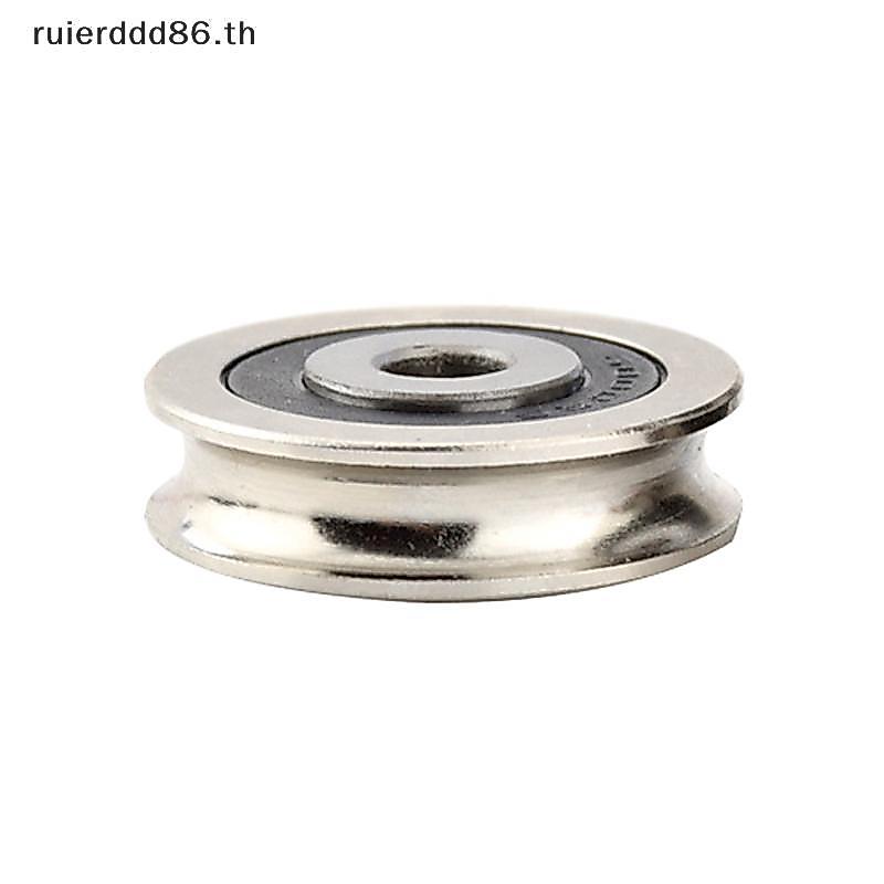 XXHZ 6*30*8 มม.คุณภาพสูงเชือกลวด Groove Bearing Pulley สําหรับประตูหน้าต่างเลื่อน Tra Roller Pulley สแตนเลส Sheave [TH]
