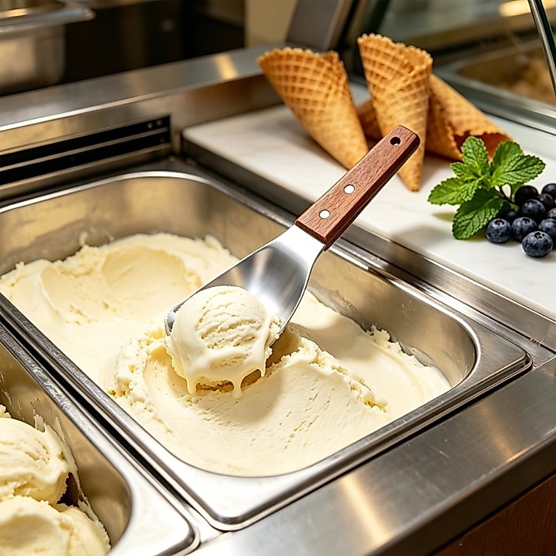 จักรวาล Smooth Nonrust Steel Ice Creams Dipper Ice Creams Gadget ผลิตสําหรับความลําบากในการตักขนมเย็น