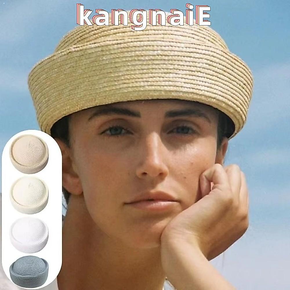 หมวกปีกกว้าง.Handmade Straw Beret ทำจากฟาง สวมใส่ง่าย สำหรับกันแดดและการแต่งกายในฤดูร้อน